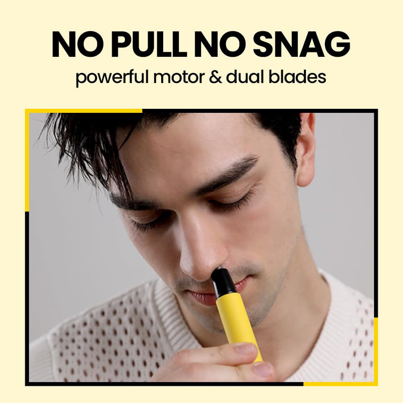 Gorilla Technique Nose Ear Hair Trimmer for Men, Rechargeable 4-in-1 Trimmer for Nose Ear Eyebrow Hair Removal, No Pull No Snag Grooming with High-Speed 10,000rpm Motor, 4 Heads 4 Head