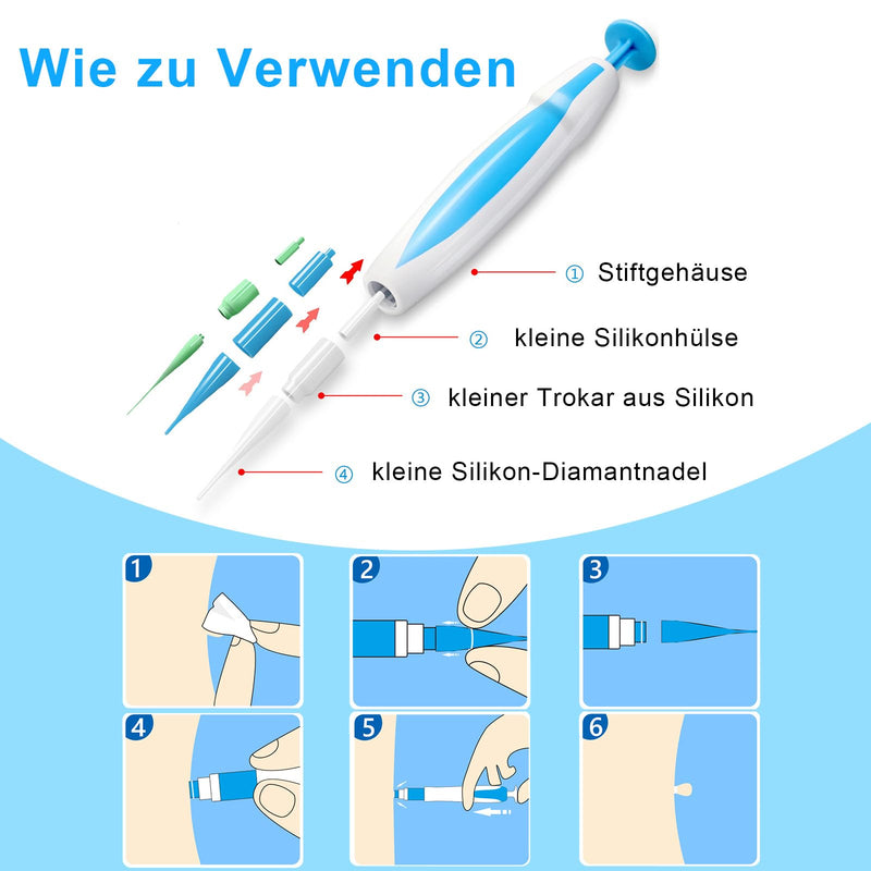 [Australia] - Scettar stalked wart remover, wart remover for micro to large (1mm-8mm) with 60 tag bands, safe and painless wart remover stalked warts A 