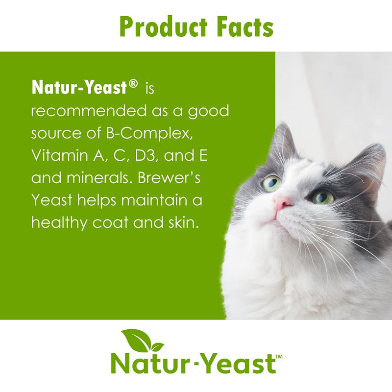 Green Pets Organics Natur-Yeast Brewer's Yeast for Dogs and Cats - Supports Immune System & Digestion, Promotes Healthy Skin & A Glossy Coat, 90 Soft Chews - PawsPlanet Australia