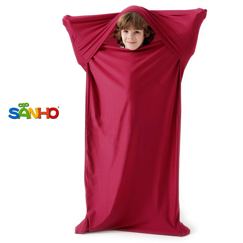 [Australia] - SANHO Premium Sensory Sock Body Sock, Perfect for Children with Sensory Processing Disorder, Updated Version (Wine red, Medium) Wine Red 