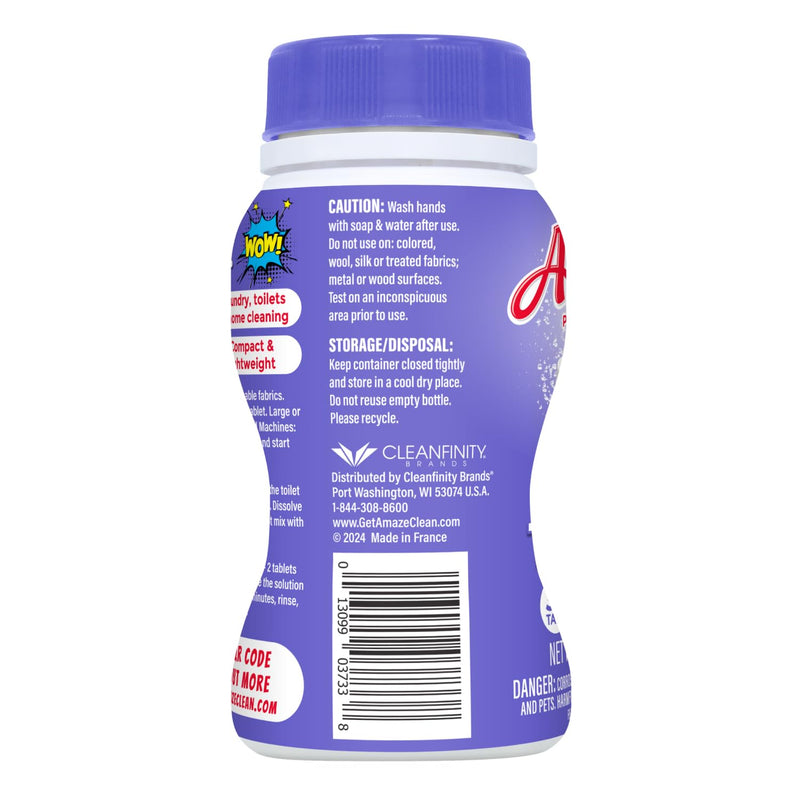 [Australia] - AMAZE Ultra Concentrated Bleach Tablets [32 tablets] - Lavender Scent - for Laundry, Toilet, and Multipurpose Home Cleaning. No Splash Liquid Bleach Alternative 32 Count (Pack of 1) 
