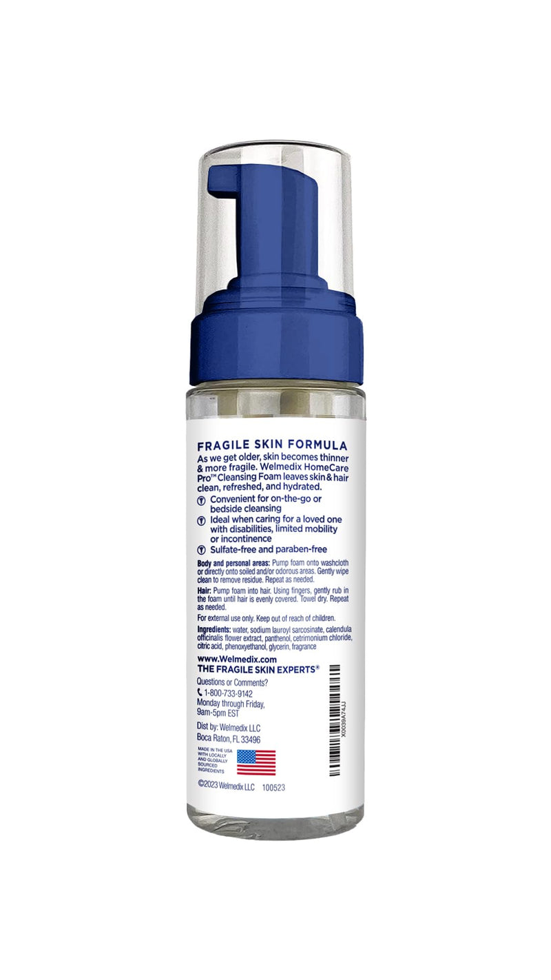 [Australia] - Rinse Free Cleansing Foam, 3 in 1 Body Wash, Shampoo and Personal Cleanser for Elderly, Incontinence and Infant Care, Hospital Grade, Sulfate Free, Paraben Free (Pack of 3) 5 Fl Oz (Pack of 3) 