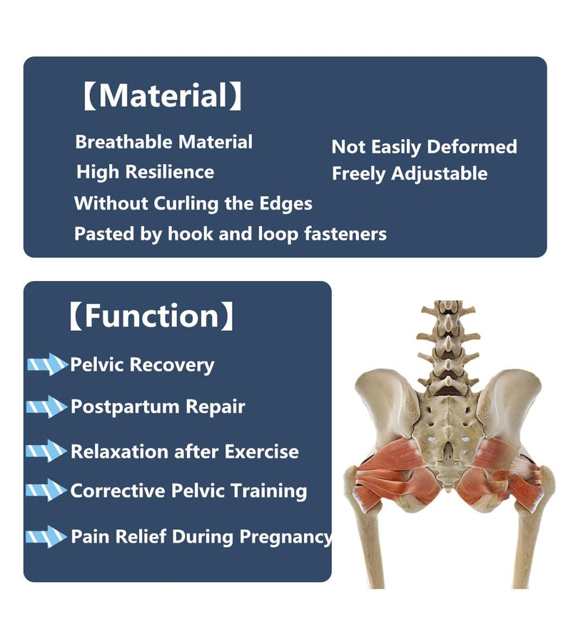 V-Sling Pelvic Support Belt for Pregnancy SPD, Prolapse, Pelvic Floor support, Postpartum Recovery,Organ Prolapse Support(Beige)