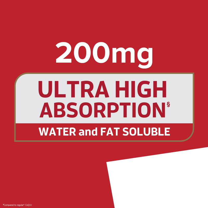 [Australia] - Qunol CoQ10 200mg Softgels, Ultra CoQ10 - Ultra High Absorption Coenzyme Q10 Supplements - Antioxidant Supplement for Vascular and Heart Health & Energy Production - 2 Month Supply - 60 Count 60 Count (Pack of 1) 
