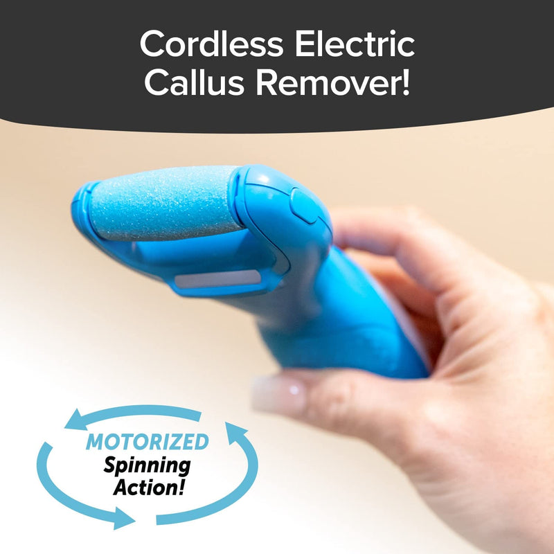 [Australia] - PedEgg Power Cordless Motorized Callus Remover w/ Bright LED Light As Seen On TV, Quickly Removes Calluses & Dry Skin w/ 2000 RPMs of Spinning Action for Smooth, Soft Feet, Easy-Grip Ergonomic Handle 