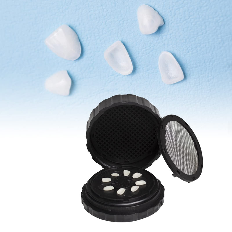 Veneer, Wash Eneer Veneer Processing Round Shape Reusable Black Storage, Eneer with Spare Pad Plastic Container