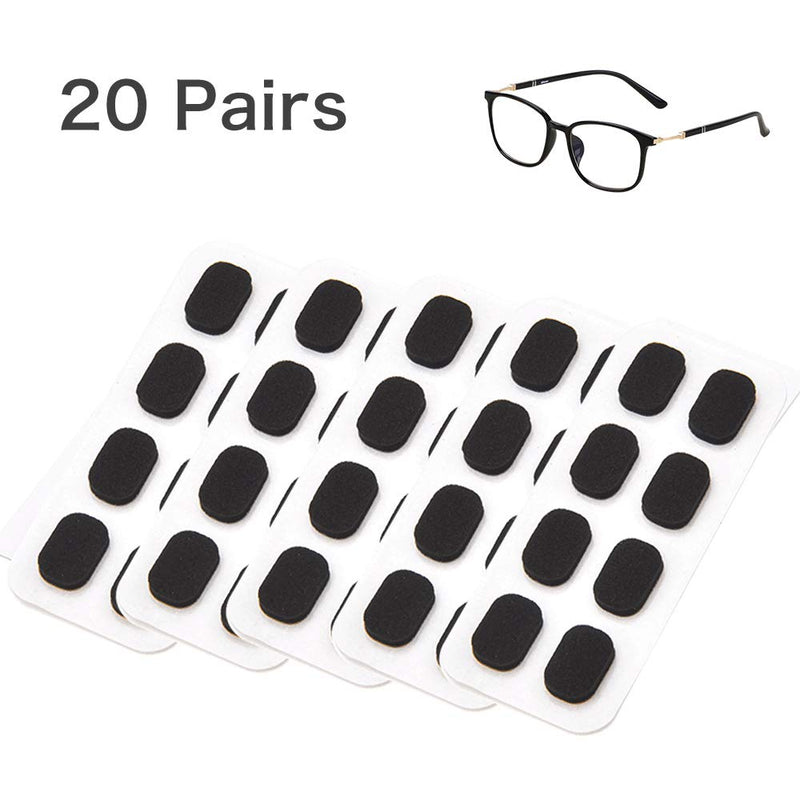 [Australia] - Eyeglass Nose Pads,20 Pairs of Soft Foam Nose Pads, Self-Adhesive Anti-Slip Soft Foam Glasses Nose Pads (Skin Color/1mm) Skin Color 1mm 