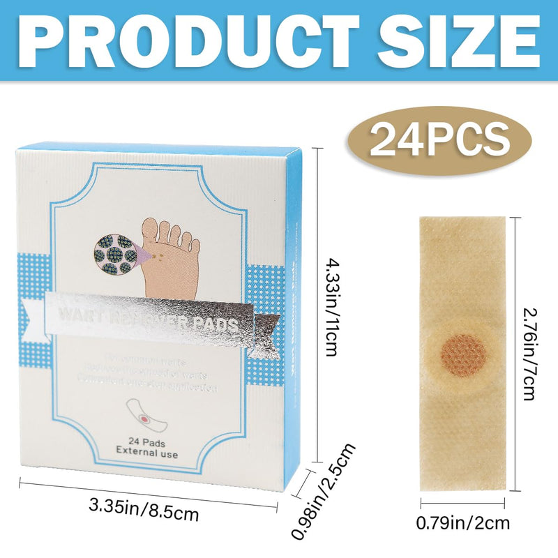 [Australia] - FERCAISH Pack of 24 wart remover corn plasters, thorn warts removal, corn removal pads, corns remover pads, pressure protection plasters, wart plasters for feet 
