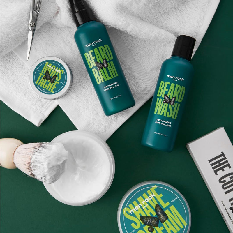 [Australia] - Men Rock Shaving Cream - Sicilian Lime, Refreshing & Hydrating, 100ml Sicilian Lime 