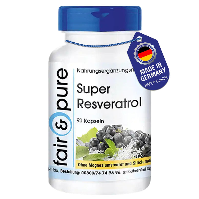 [Australia] - Fair & Pure® - Super Resveratrol - 90 capsules - natural resveratrol from knotweed with bioflavonoids - vegan 