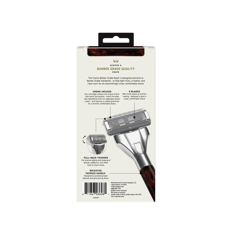 [Australia] - Cremo Astonishingly Superior Tortoise Shell (Horn) Razor Kit (Packaging May Vary) 1 Count (Pack of 1) 