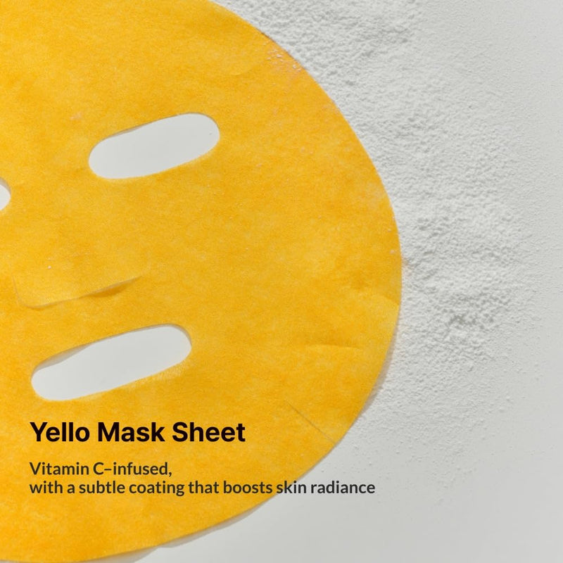 Vitatone Facial Sheet Mask, Hydrating Sheet Mask with Vitamin C to Soothe, Deeply Moisturize & Boost Radiance for a Healthy Glass Skin Glow, Flight Skincare (0.88 fl. oz x 5ea)