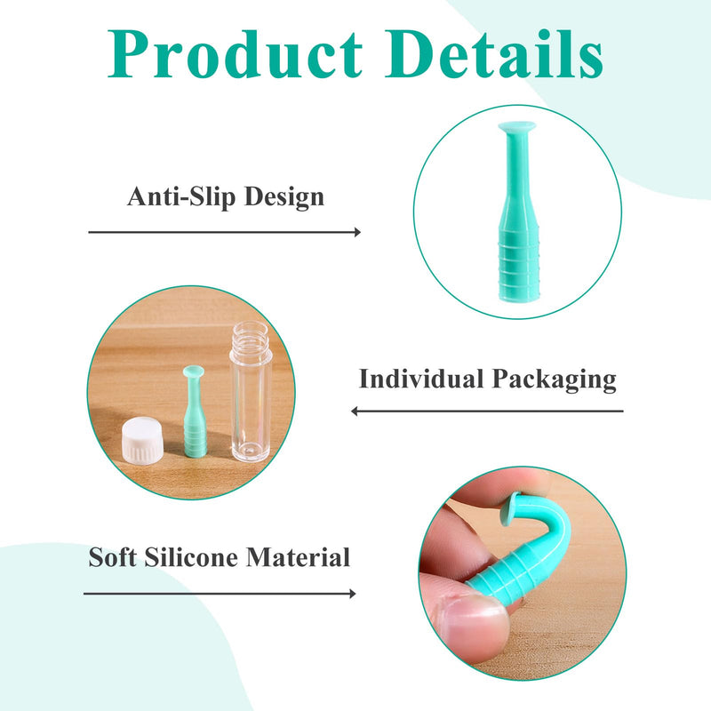 [Australia] - 4 pieces silicone contact lens remover, contact lens sucker soft lenses, contact lens suction cups, silicone contact lens remover set for hard and soft lenses, ideal for travel and everyday life 4 pieces 