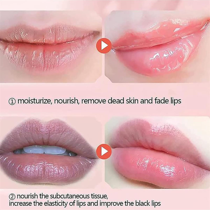 Lip Balm, Vitamin E Moisturizing Propolis Sleeping Mask, Effective Reduces Lines, Prevention of Dry and Cracked Lips Nourishing Dry Lip Care (2 Packs Strawberry & 2 Packs Honey, 1.9Oz) 2 Packs Strawberry & 2 Packs Honey 2.1 Ounce (Pack of 1)