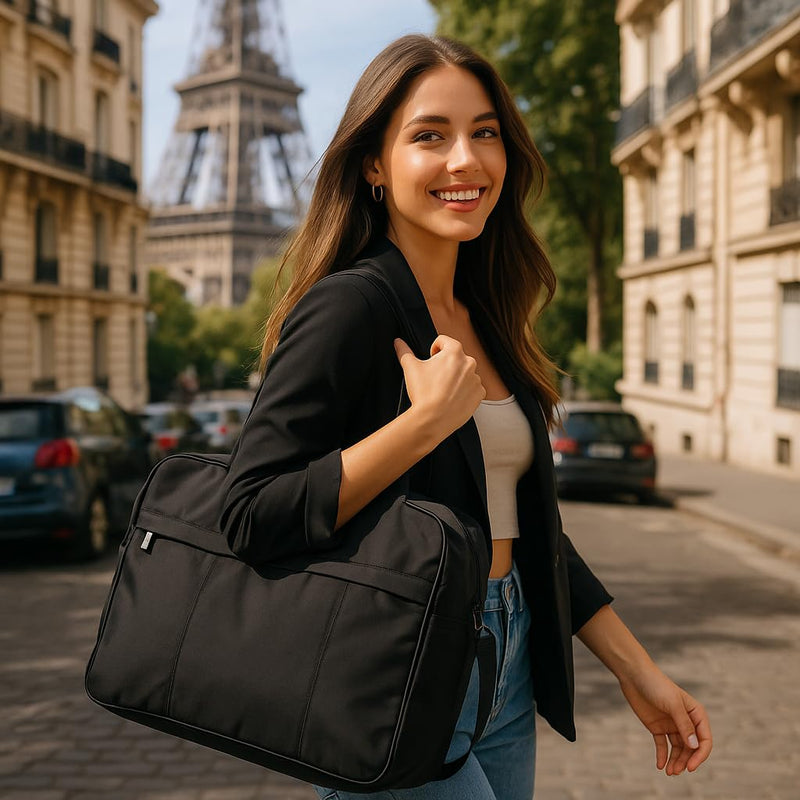 2-Pack Gym Bag for Women, Duffle Bag with Shoe Compartment