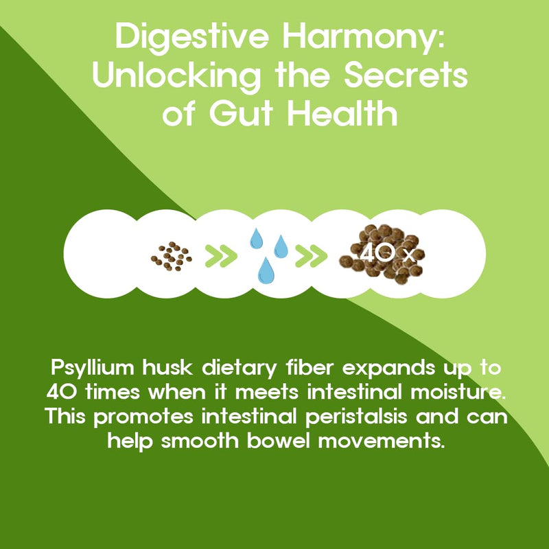 Jangdabium Psyllium Husk Fiber Granules with Coleus Forskohlii & 10 Botanicals - Natural Supplement for Digestive Health, Detox & Weight Management - Expands 40x for Fullness - 30 Packets
