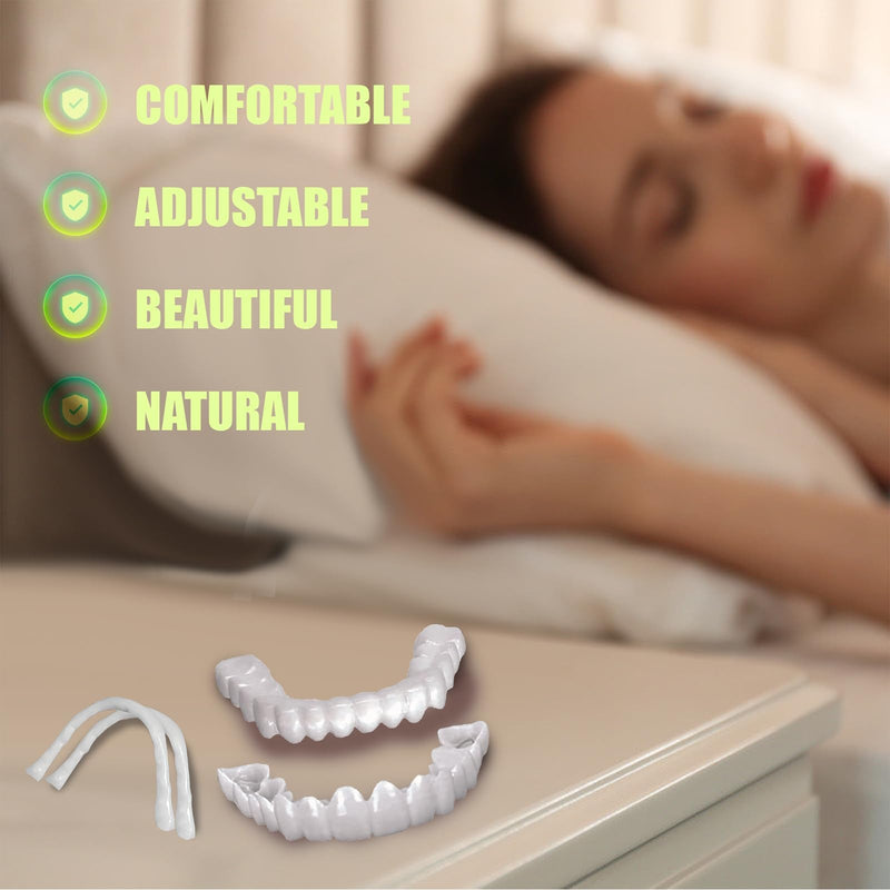 [Australia] - Temporary Veneers Kit for Women and Men, Tooth Replacement Kit, Nature and Comfortable (4PCS) 5 