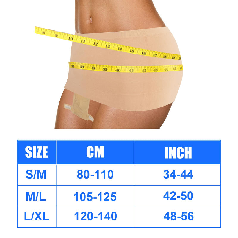 [Australia] - Ostomy/Hernia Support Garment Ostomy Wrap Ostomy Bag Cover Ostomy Belt Colostomy Garments Stealth Belt for Ostomy Bag Medium/Large skin 
