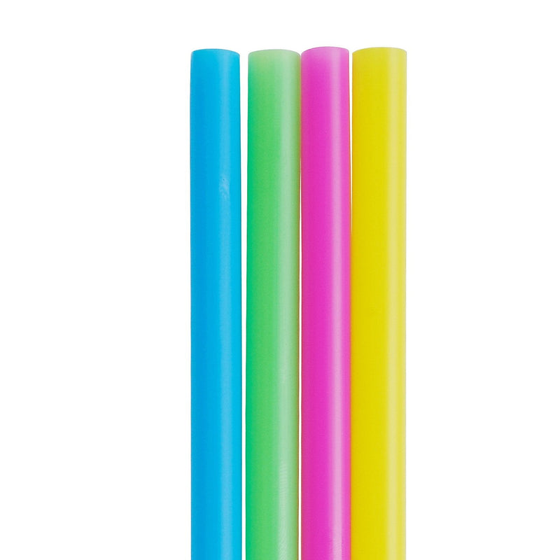 [Australia] - 100 Extra Large Plastic Bubble Tea Smoothie Straws, 1/2" Wide X 8 1/2" Long Boba Straws 12mm Extra Wide 