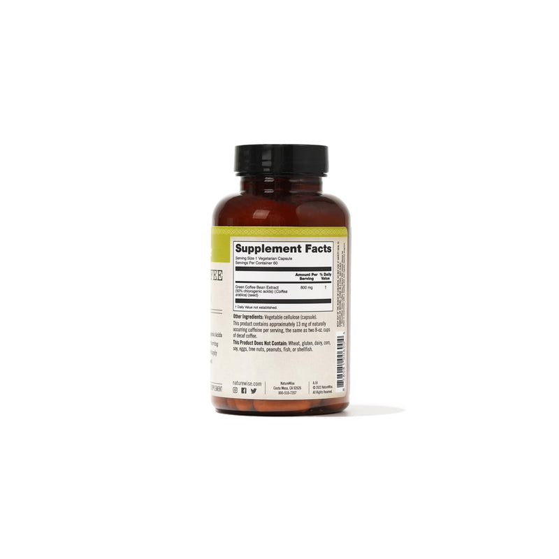 [Australia] - NatureWise Green Coffee Bean Extract - Pure Green Coffee Bean Capsules 800mg with 50% Chlorogenic Acid Support for Weight Goals, Energy, and Antioxidant - Vegan, Non-GMO - 60 Capsules[1-Month Supply] 