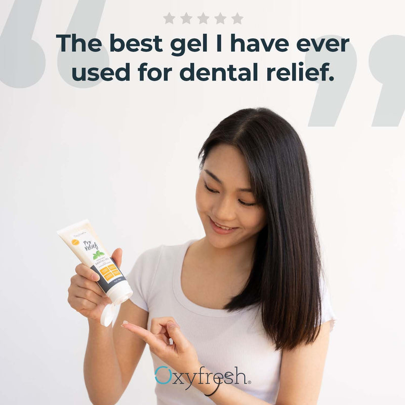 [Australia] - Oxyfresh Premium Pro Relief Dental Gel with Zinc –Infused with Aloe Vera, Chamomile and Xylitol – Dentist Recommended to Help Soothe Gum Tissue. 4 oz. 