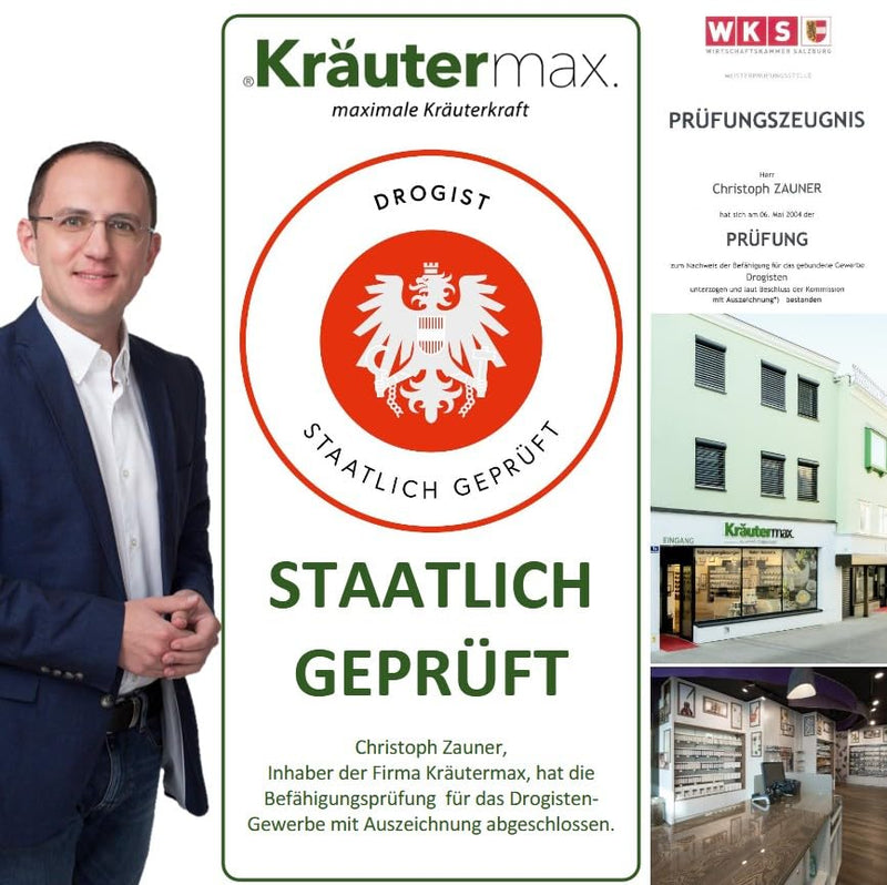 Kräutermax - Plant Fluid Valerian+ - Distillate in Glass - Vegan - Sustainable Packaging Thanks to Amber Glass Bottle - 50 ml
