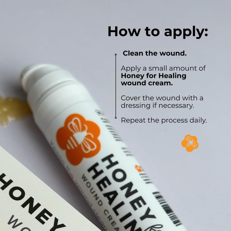 [Australia] - Manuka Honey Wound Cream with UMF 15+, Fast-Absorbing, Non-Sticky Formula for Cuts, Burns, Scrapes, Minor Injuries ‚Äì 1.75oz / 50 g 