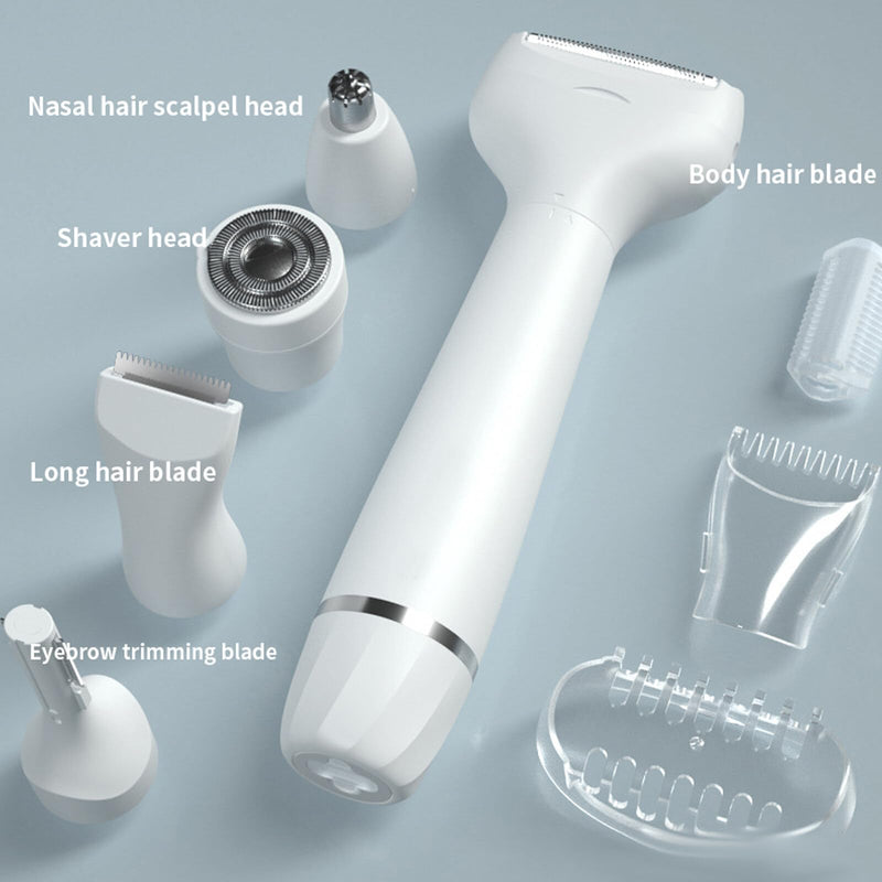 [Australia] - Pluxy Epil Pro 3.0 Women Face Epilator, Pluxy Hair Removal for Face,5-in-1 Painless Body Shaver and Facial Epilator, Rechargeable Bikini Trimmer Female Shaver for Facial, Legs, Underarm, Nose 