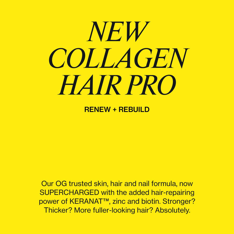 Absolute Collagen Hair Pro Marine Liquid Collagen Supplement for Women | Tropical Flavour, Supports Hair Health, 8000mg of Hydrolysed Collagen per Sachet, Vitamin C, Biotin, Zinc & Keranat, 14 Sachets