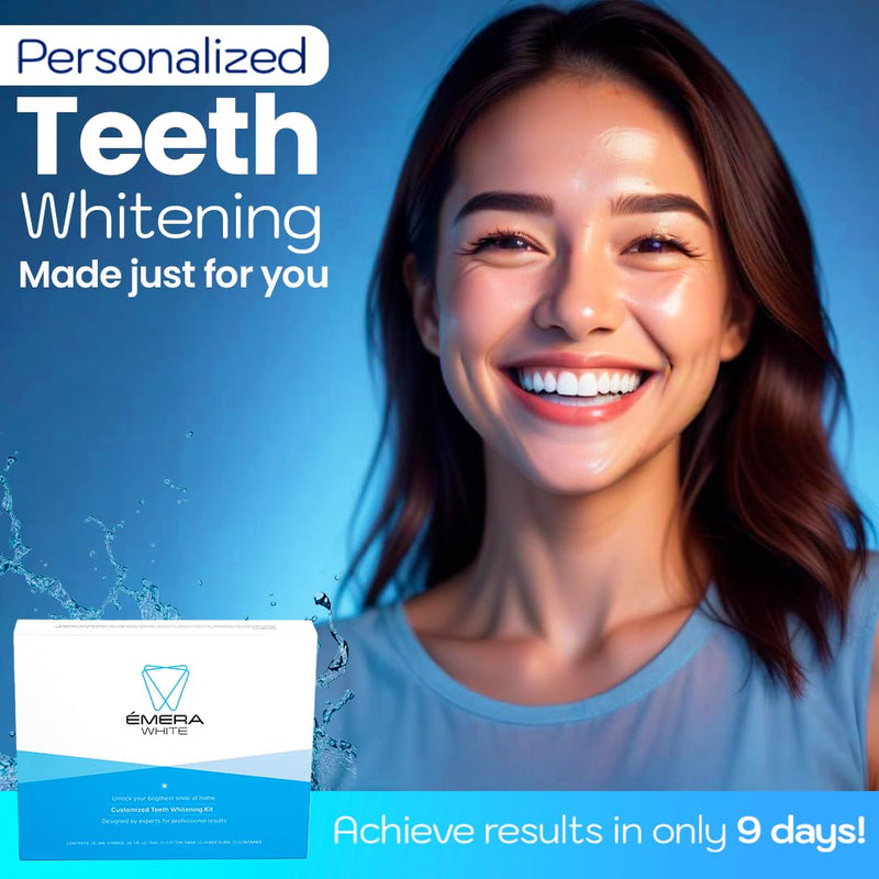 [Australia] - Emerawhite Teeth Whitening Kit - Personalized 9-Day Tooth Whitener - Professional Snow Whitening for Radiant Smiles | Enamel Safe 