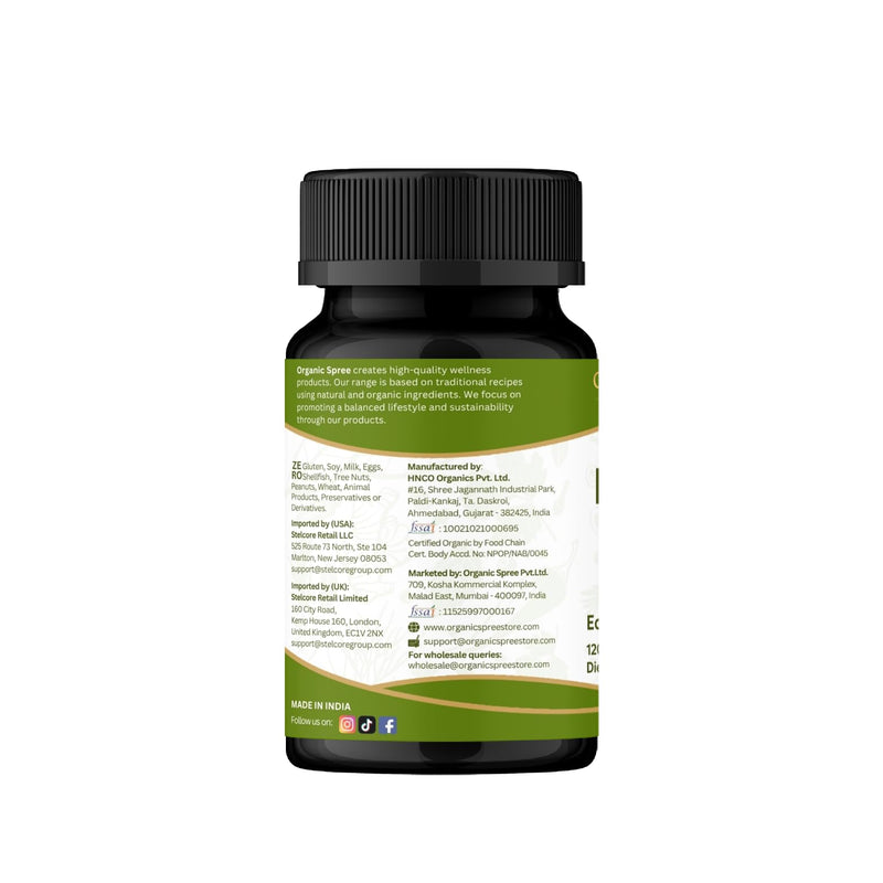 ORGANIC SPREE BHRINGRAJ 120 Tablets | Eclipta Alba (Bhringraj) | USDA Organic Certified | Organic and Natural 120tab (1) 1