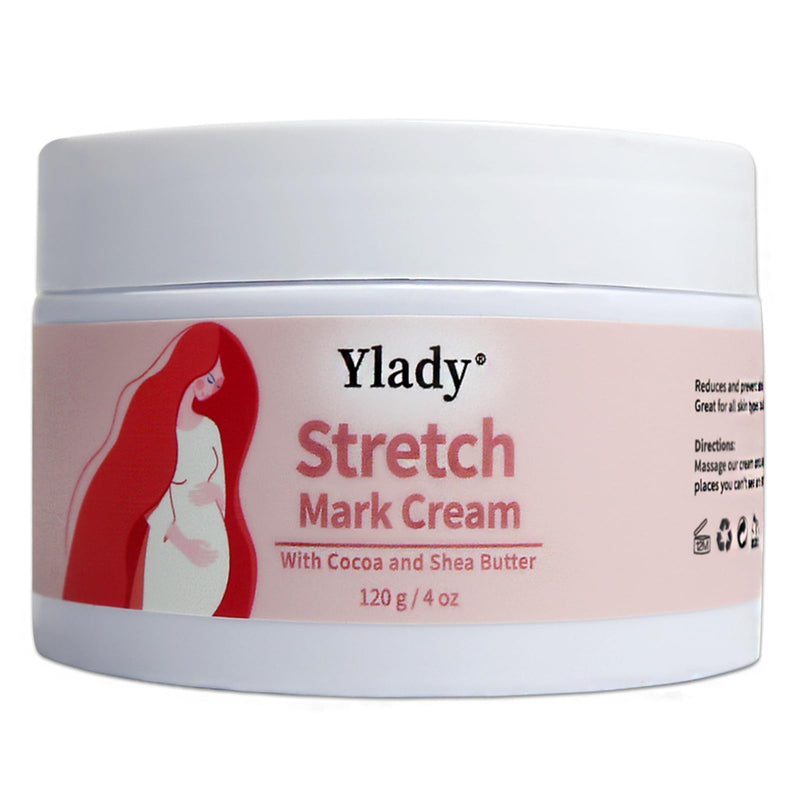 [Australia] - Stretch Mark Remover Cream, 120g/4oz Pregnancy Scar Cream Stretch Mark Removal Cream, Reduction & Prevention of Stretch Marks Mommy Belly Massage Body Butter Skin Care 
