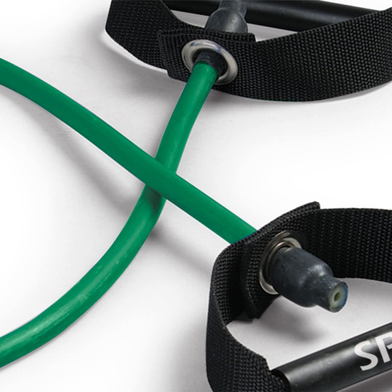[Australia] - SPRI Xertube Resistance Bands with Handles – All Exercise Cords Sold Separately with Home Gym Workout Fitness Door Anchor Attachment Option Light Without Door Attachment 