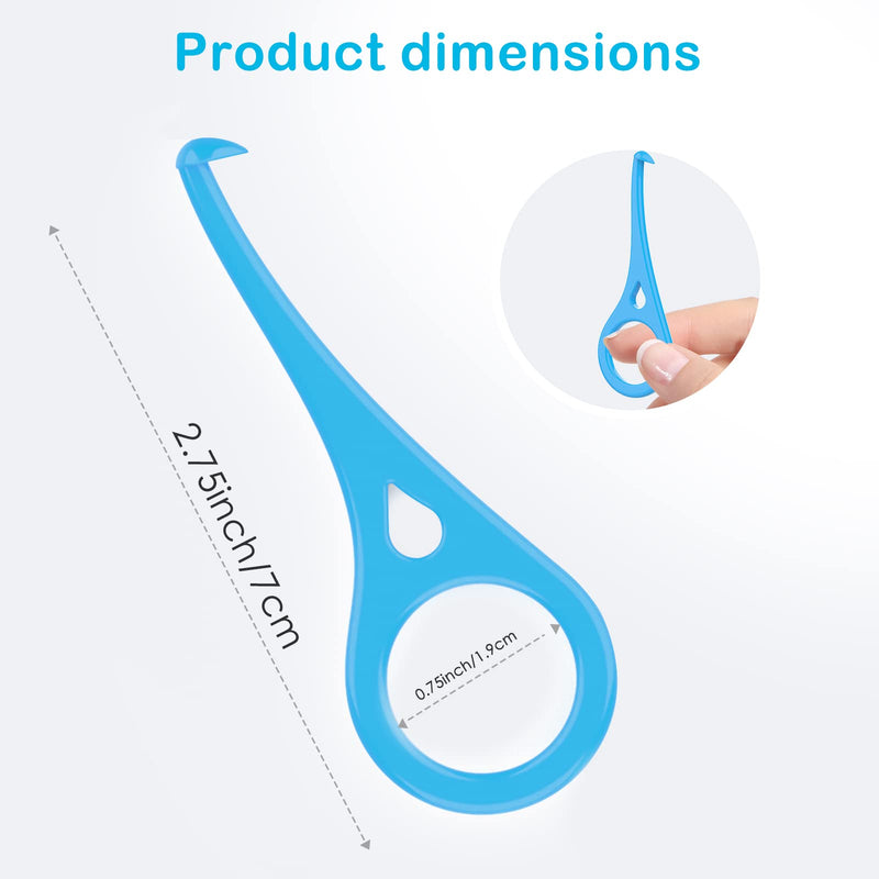 ARGOMAX - Aligner Removal Tool, 10 Invisible Braces Removal Tools, Retainer Remover Tool, Suitable for Removing Braces, Trays, Retainers, Dentures and Aligners(Blue). Regular size 10pcs Light blue