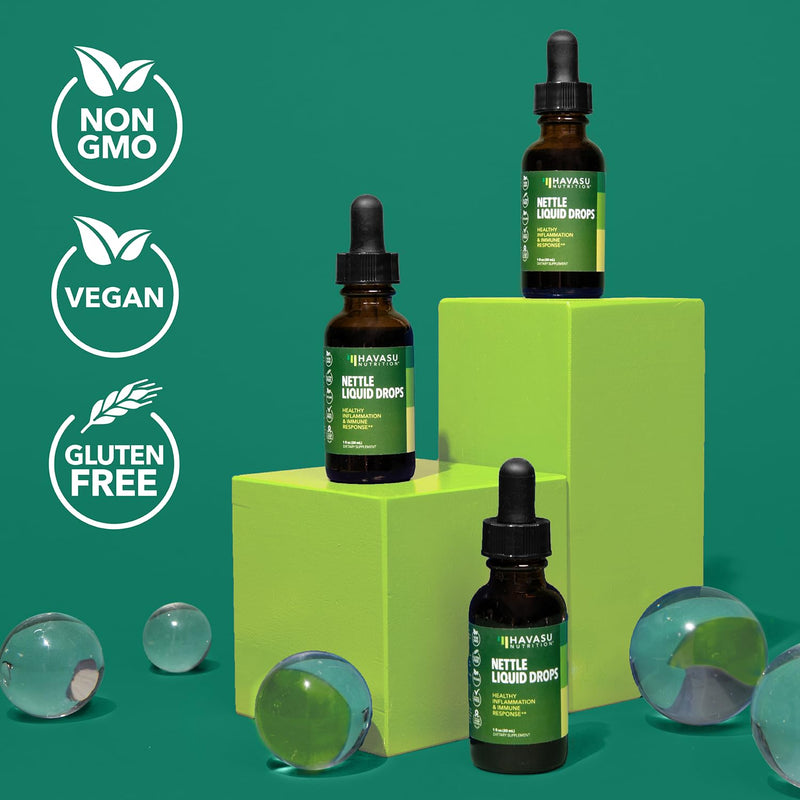 [Australia] - Organic Stinging Nettle Root | USDA-Certified Stinging Nettle Root Extract | Stinging Nettle for Prostate, Joint and Immune Health | Nettle Root for Overall Health | Non-GMO, Vegan, Unflavored, 30mL 