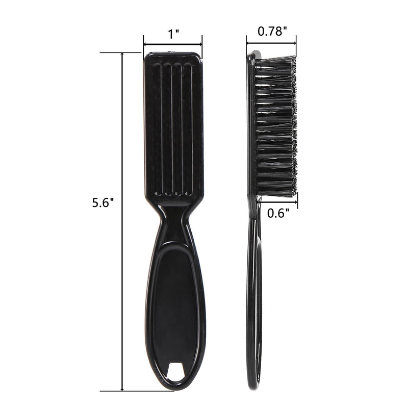 [Australia] - ZEAYEA 50 Pcs Blade Clipper Cleaning Brush, Barber Blade Cleaning Brush, Hair Styling Nylon Brush Tool for Trimmer Cleaning Clipper Manicure Salon Haircut, Barbers Supplies, Black 