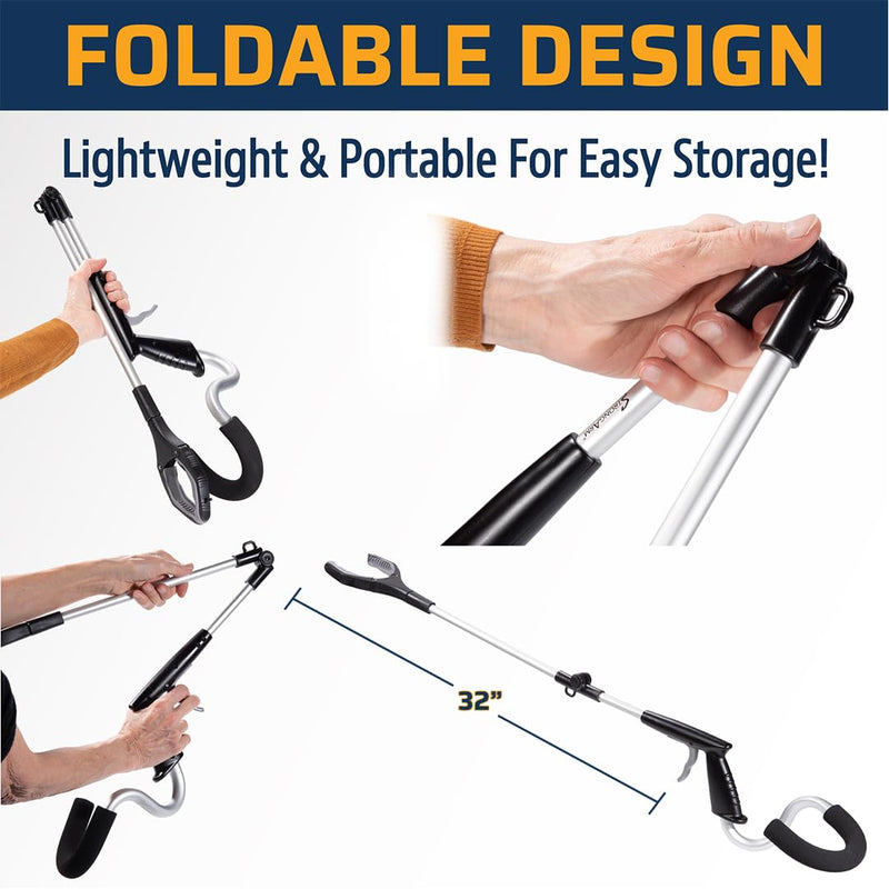 [Australia] - StrongArm Daily Living Reaching Aid Specially Designed for Seniors & Individuals with Chronic Weakness and Limited Mobility, 32 Inches of Added Reach 