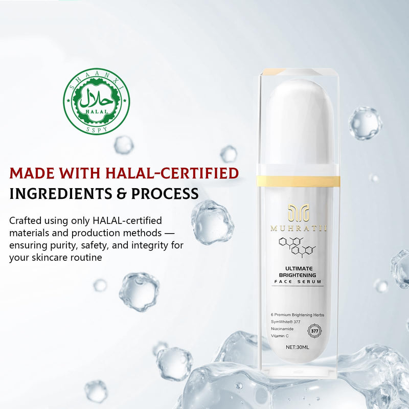 Brightening Serum with SymWhite 377 & 5% Niacinamide - Vitamin C Dark Spot Corrector Serum for Hyperpigmentation & Uneven Skin Tone - 1 fl oz
