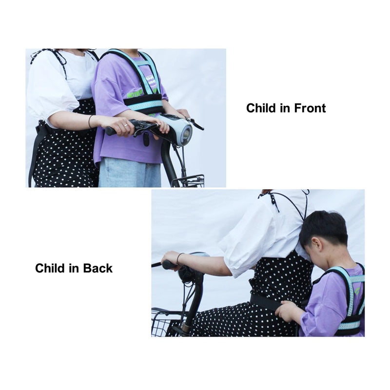 [Australia] - Holiberty Child Motorcycle Safety Harness for Kids Anti-Fall Bike Motorcycle Shoulder Belt Cycling Walking Harness Age 2-12 Blue 