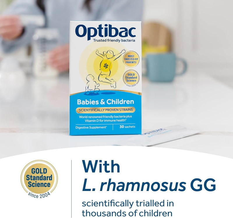 Babies & Children - Kids Probiotic + Vitamin D for Immune Support - Most Trusted By Parents - 60 Sachets 60 Count (Pack of 1)
