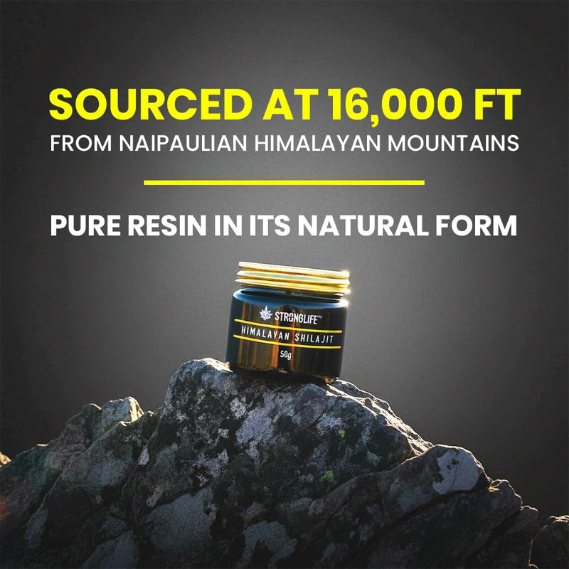 Shilajit Resin – Pure Himalayan Shilajit Gold with High Fulvic Acid | 50g Jar of Authentic Natural Mineral Resin for Energy, Vitality & Performance | Premium Shilajit Supplement UK