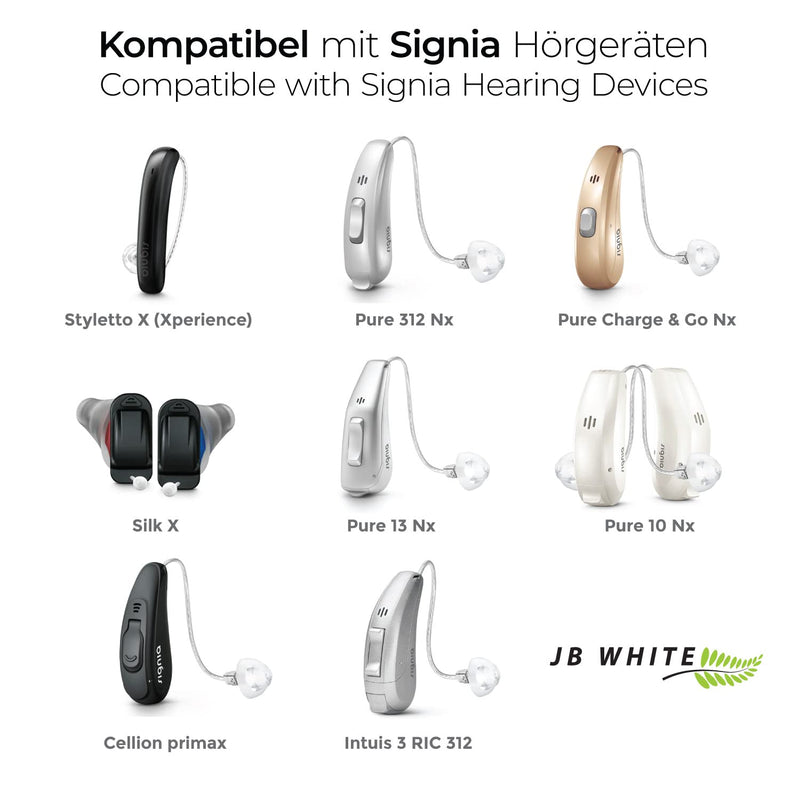 [Australia] - JB White 8 cerumen filter Mini-R WaxGuard compatible with Signia Silk in-ear hearing aids, Signia Ex-Receiver Mini-Receiver and MiniReceiver 2.0 - replacement hearing aid filter miniReceiver WaxGuards, black 