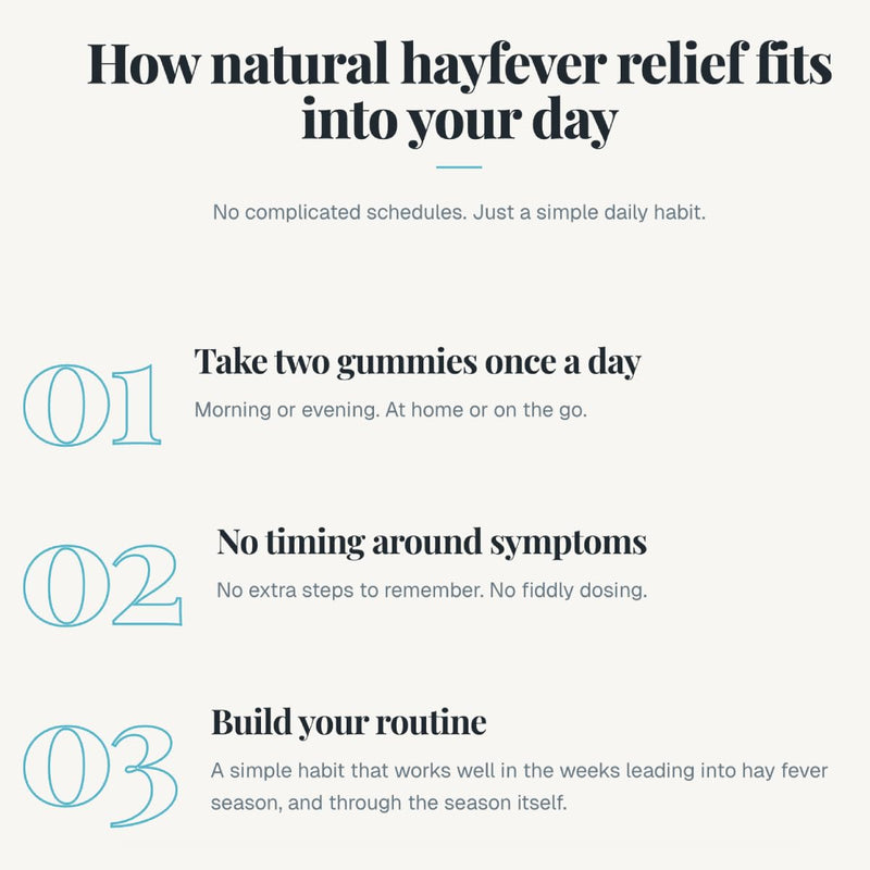 Hayfever Relief Gummies | UK's First Nettle Hay Fever Gummy | 10:1 Nettle Leaf Extract | Non-Drowsy, Vegan, Gluten-Free | Strawberry Flavour | 60 Gummies | 30 Day Supply