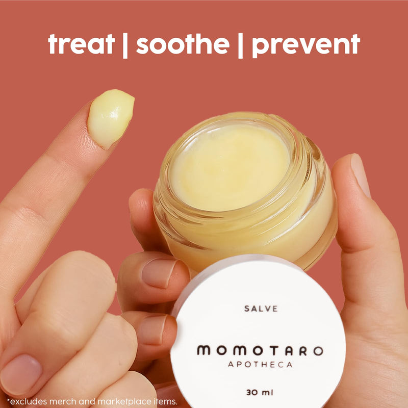 [Australia] - MOMOTARO APOTHECA Vaginal Moisturizer, Organic Vulva Salve - Intimate Soothing Balm, Vulvovaginal Dryness, Odor, Itching, Burning, Redness, BV, Menopause Irritability - Hormone Free pH Balance - 1oz 