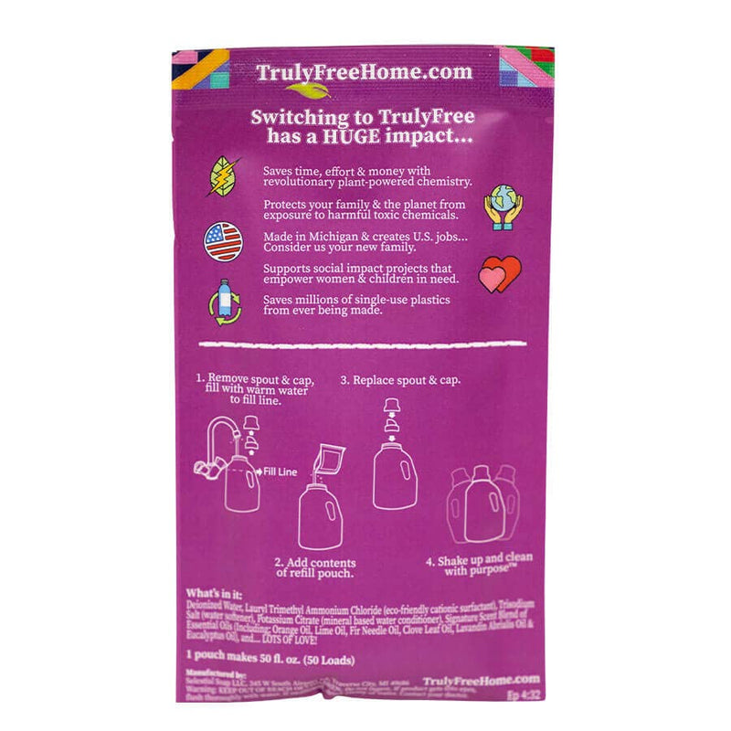 [Australia] - Signature Scent Softening Rinse, Natural Fabric Softener - Plant-Based, Non-Toxic, Safe for Babies & Kids, Includes: Empty refillable 50oz Bottle with measuring cap, 1 Refill (50 Loads) Scented Starter Kit 