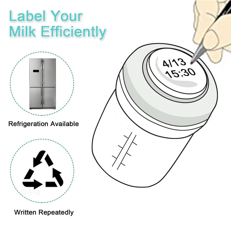 [Australia] - COMI Wide Neck Glass Breastmilk Collection n Storage Bottle, 4 Packs, 6oz with Screw Ring Sealing Disk; Re-markable Sealing Disc. BPA Free, Fits Breast Pumps & Nipples (4 Gray Lids) 180ml 4GRAY 