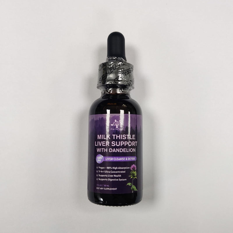 [Australia] - (2 Pack) Milk Thistle Liquid Drops Silymarin 1000mg, Liver Supplement Detox & Cleanse with Dandelion & Artichoke, Milk Thistle Organic Extract for Support Repair Liver Health, Vegan, Non-GMO, 1 Fl Oz 1 Fl Oz (Pack of 2) 