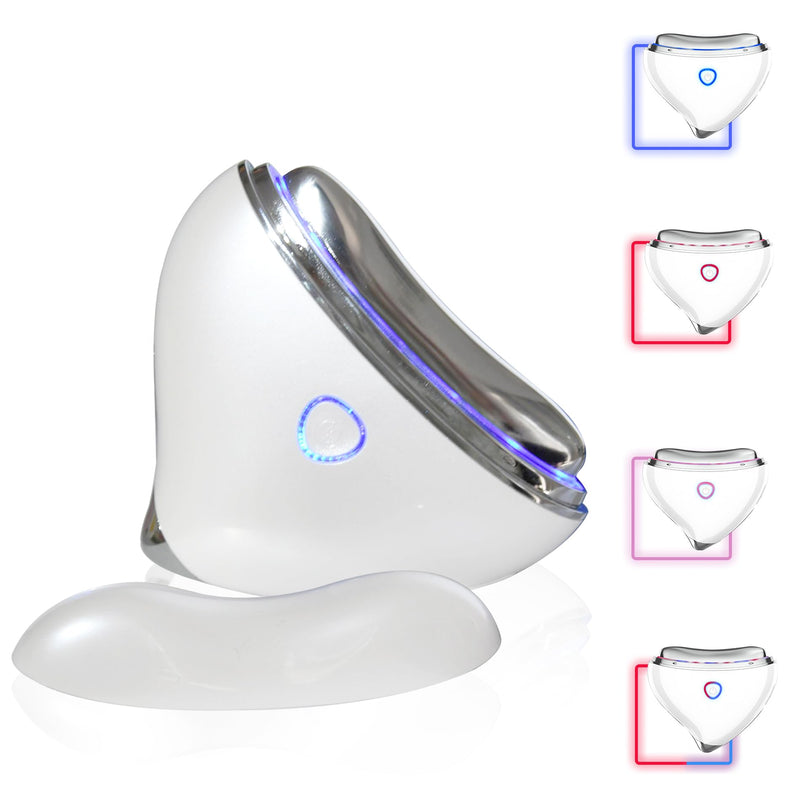 Gua Sha Device,Stainless Steel Gua Sha Facial Tools with Heat and Vibration, 4-in-1 Red Light Therapy for face,Electric gua sha face Massager, Pocket-Friendly Household Beauty Device