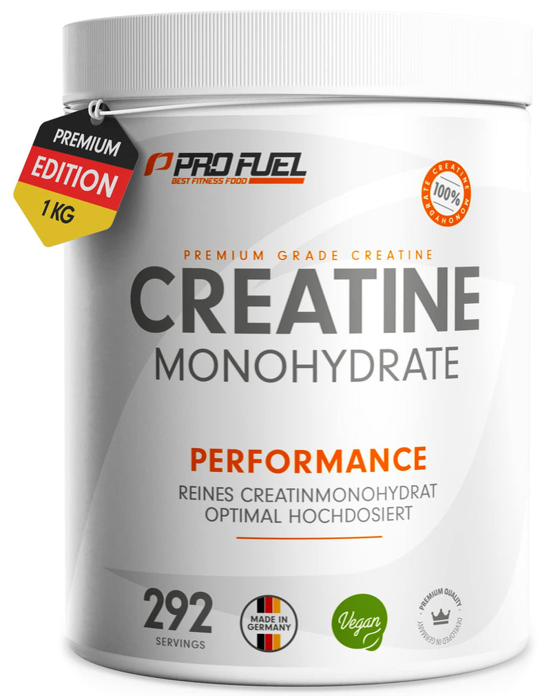 [Australia] - Creatine monohydrate powder 1kg / 1000g pure creatine monohydrate in micronized quality - creatine monohydrate optimally dosed - creatine powder without additives, 100% vegan - supply for 292 days 1x 1 kg can 