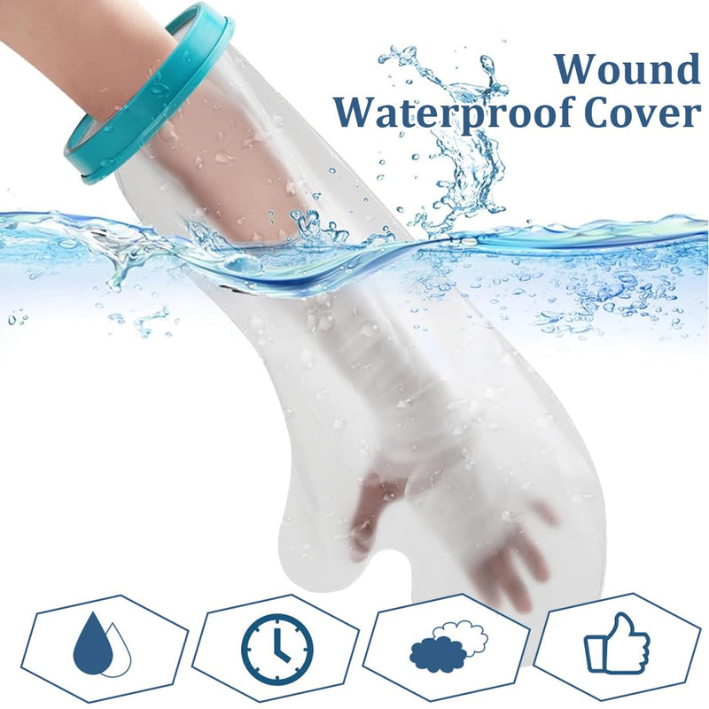[Australia] - Hand shower protection, arm protection, waterproof cast arm for adults, waterproof, waterproof to keep the wound and bandage dry for bathroom shower 